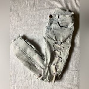American Eagle Outfitters Distressed Super Stretch Jeggings